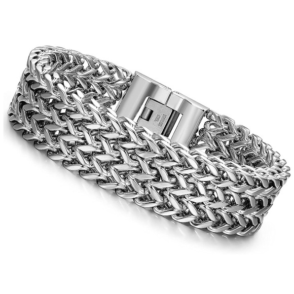 Other - Stainless Steel 19MM Cuban Link Chain Bracelet